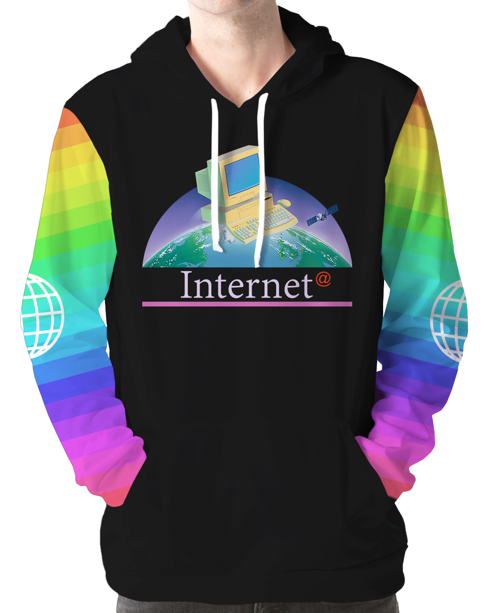 Vaporwave sunset hoodie online