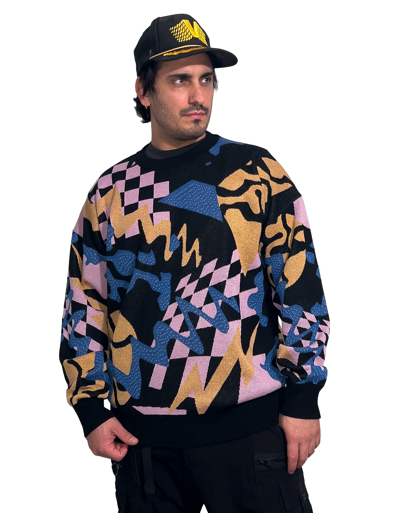 Into The Abstract Knit Sweatshirt