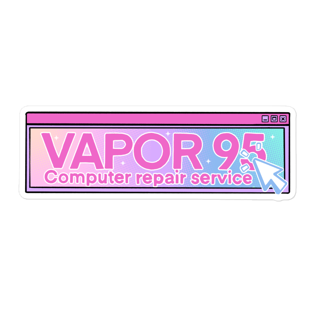 Vapor95 Repair Service Sticker