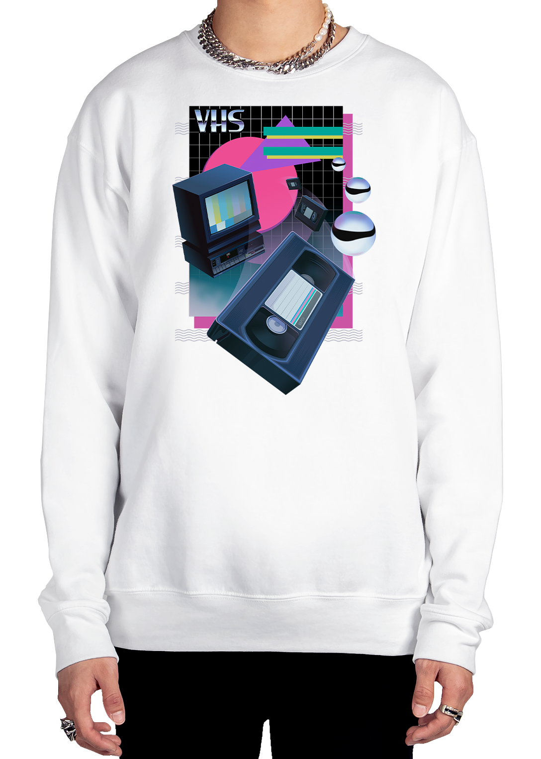 Blank Tape Sweatshirt Graphic Sweatshirt DTG 