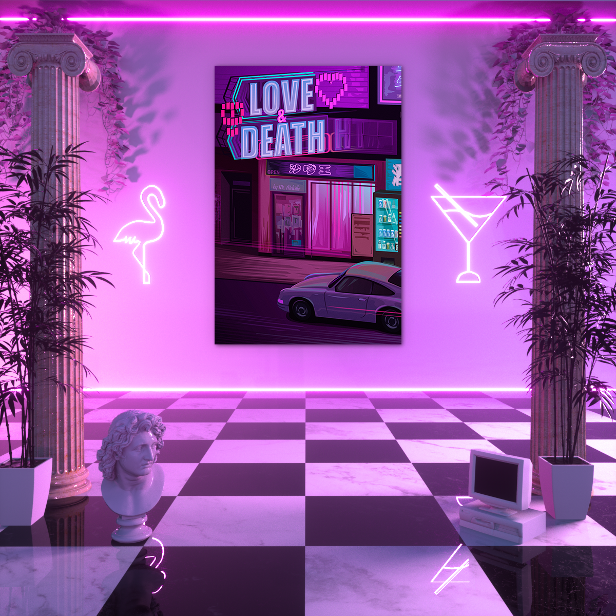 Love & Death Poster Poster Vapor95 