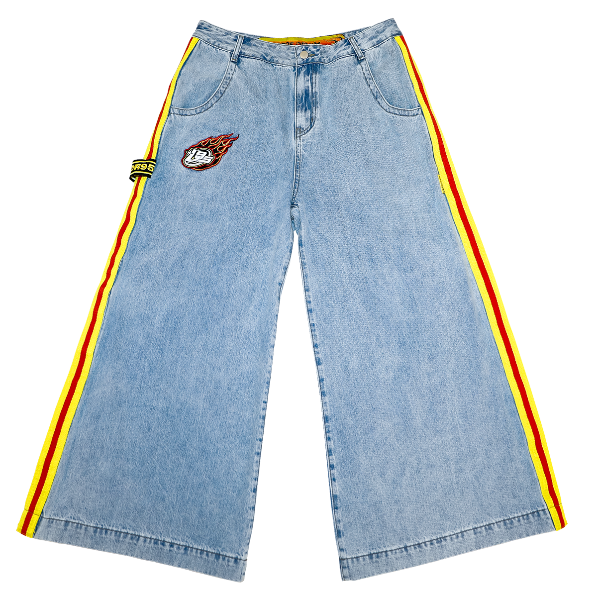 Wide sales leg denim