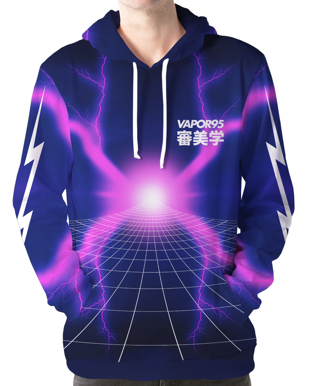 Vaporwave hoodie Clearance