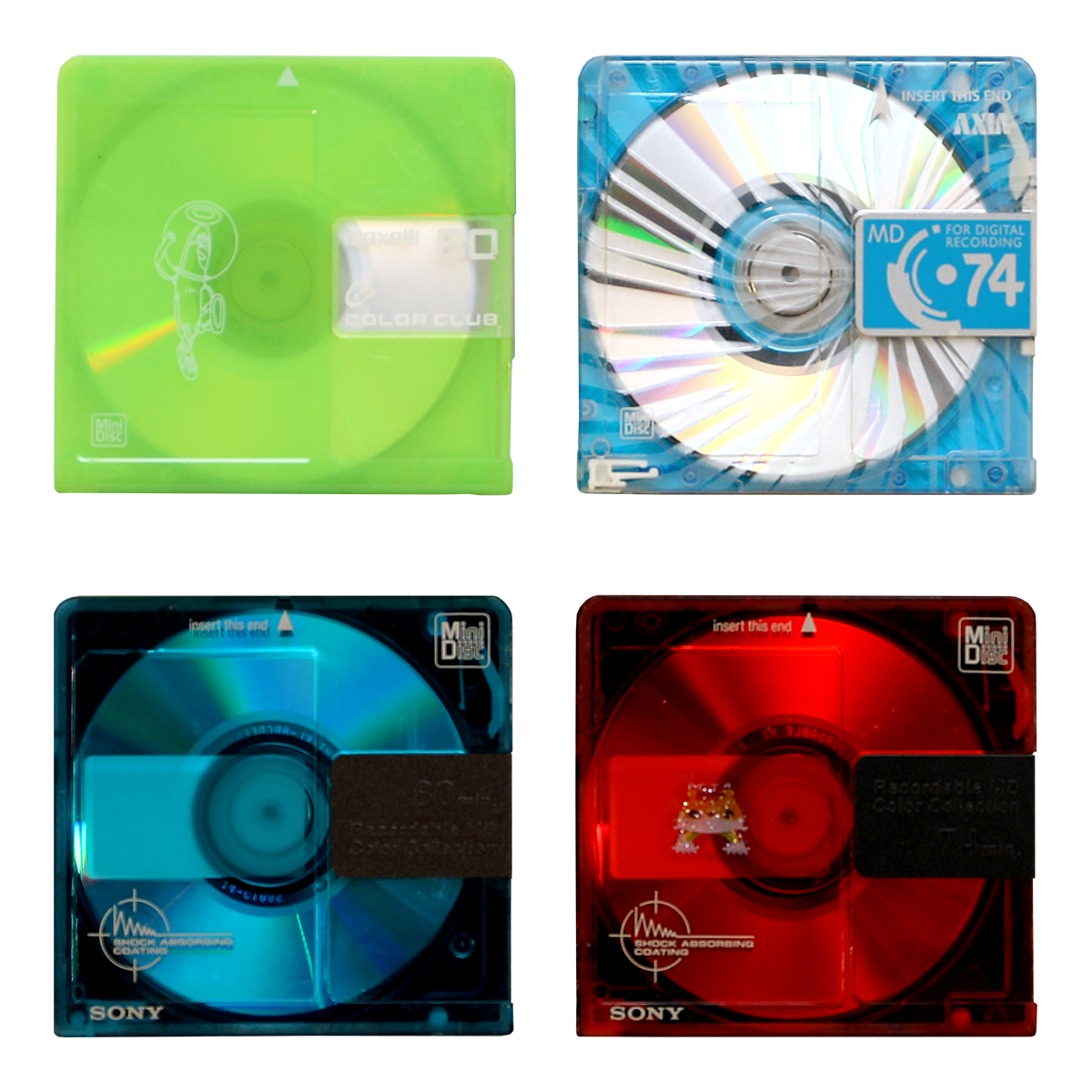 Vaporwave MiniDiscs