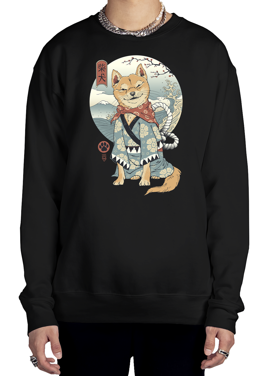 Zen Shiba Sweatshirt Graphic Sweatshirt Vapor95