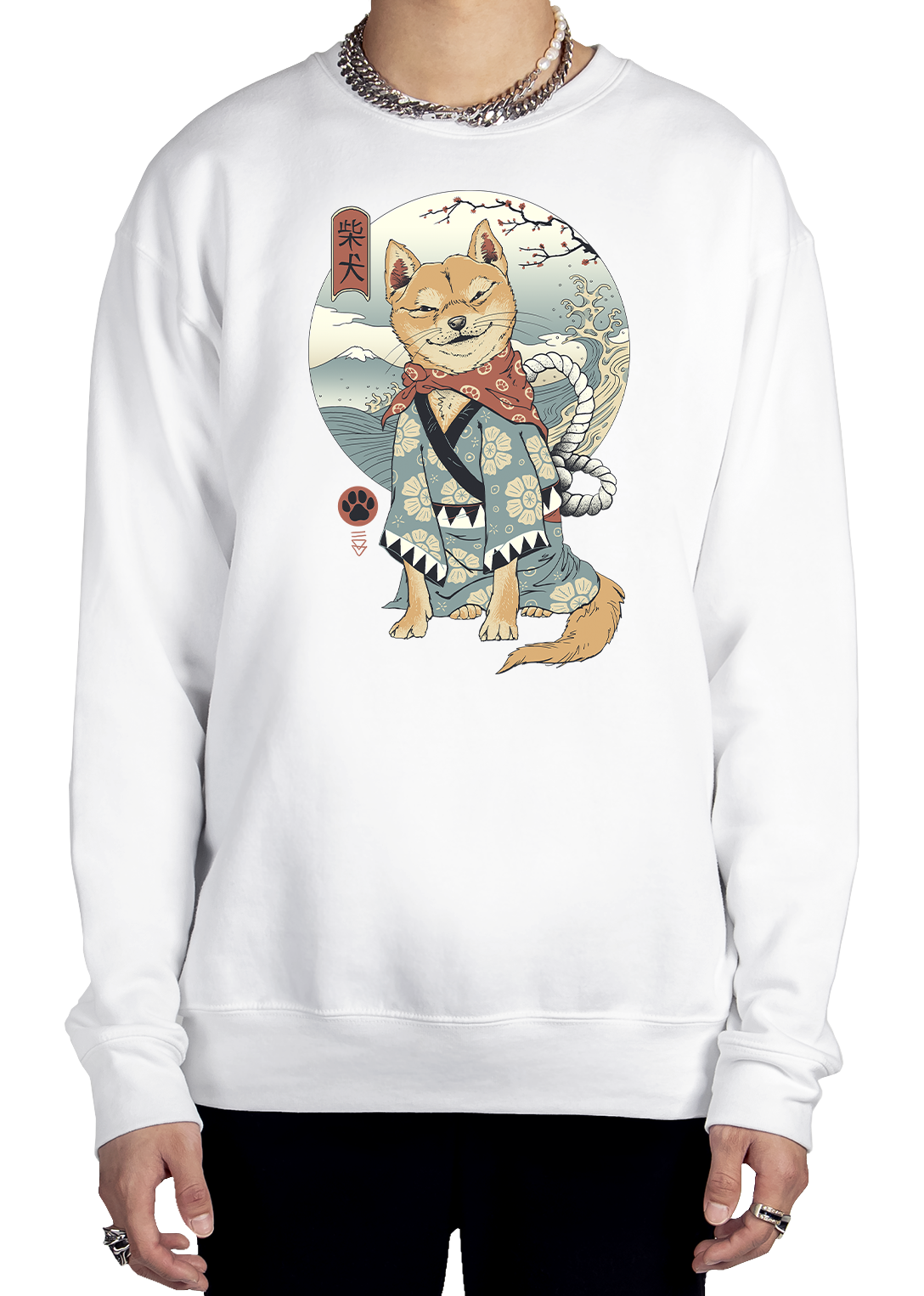 Zen Shiba Sweatshirt Graphic Sweatshirt Vapor95