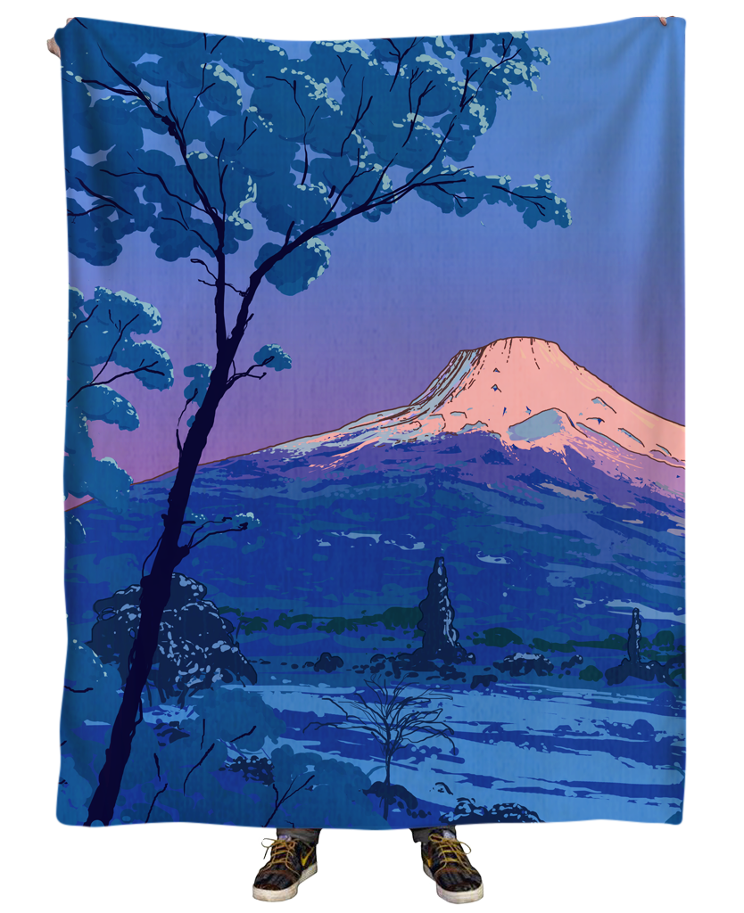 Mount Fuji Blanket Blanket T6 