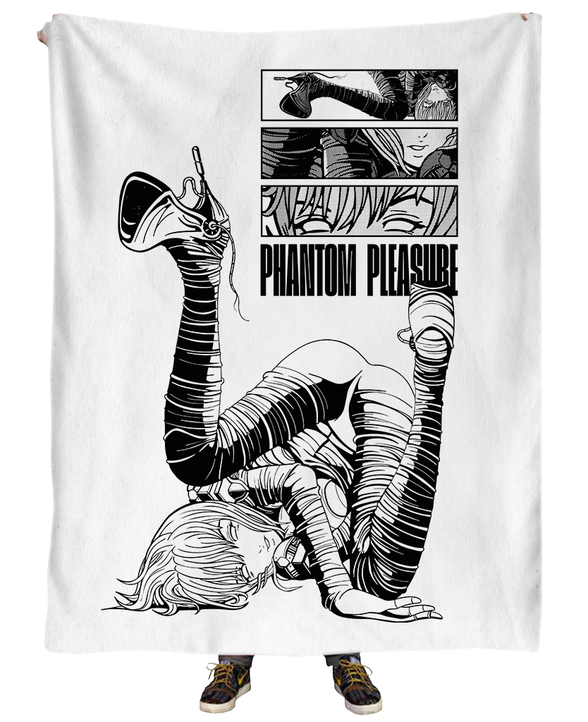 Phantom Pleasure Blanket Blanket T6 50" x 60" Microfleece White