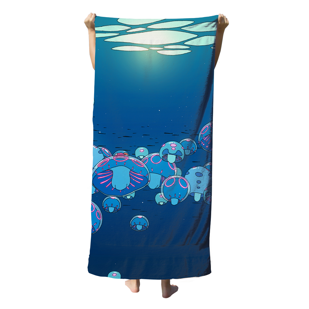 Under The Surface Beach Towel Towel T6 