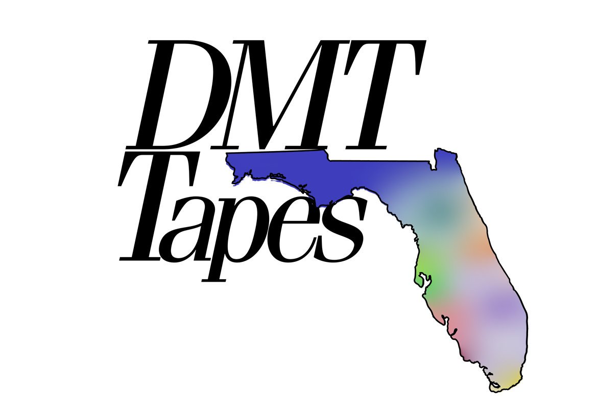 DMT Tapes FL rainbow Florida logo, the iconic vaporwave label founded by Vito James, featured on Vapor95 Darknet.
