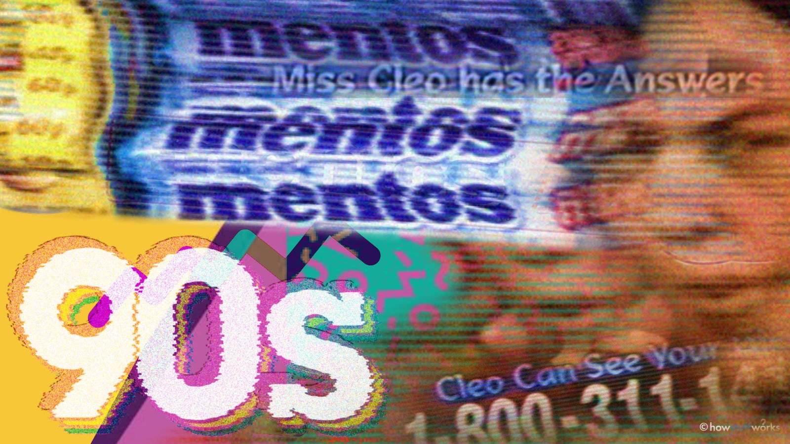 Retro 90s television commercials collage evoking nostalgic pop culture jingles and ads