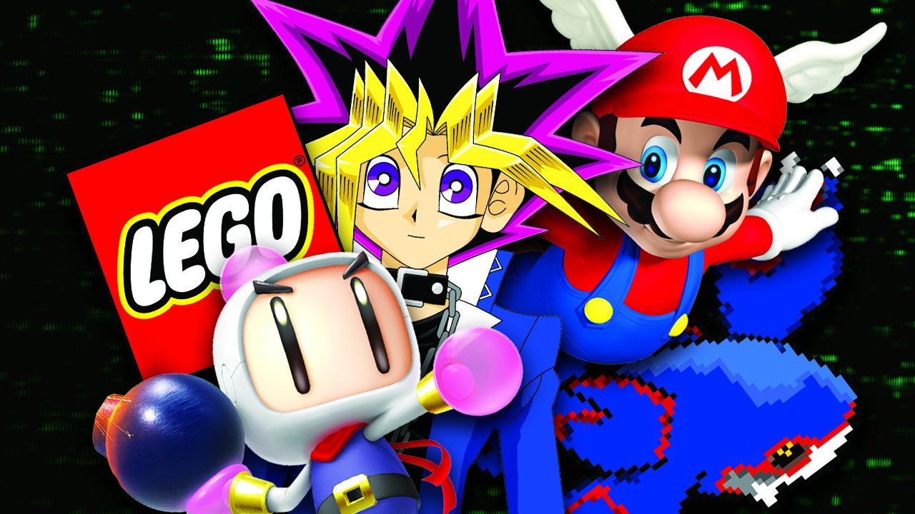 Retro video game collage representing the 17 most aesthetic vaporwave-style game songs