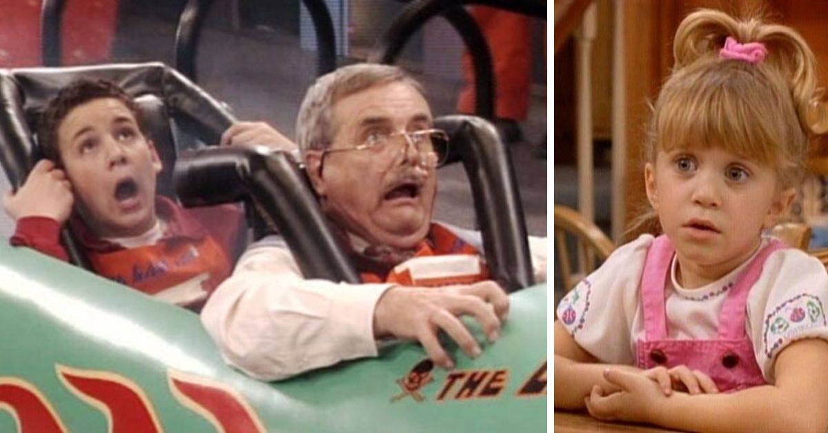 Collage of top 90s sitcoms including Friends, Seinfeld and Full House cast photos