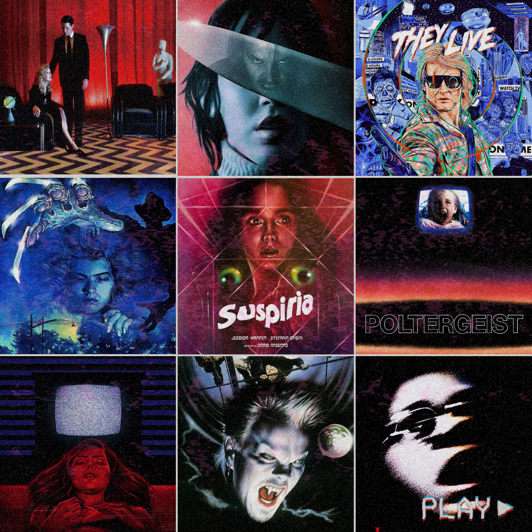 Aesthetic Vaporwave 80s & 90s Horror Movies 