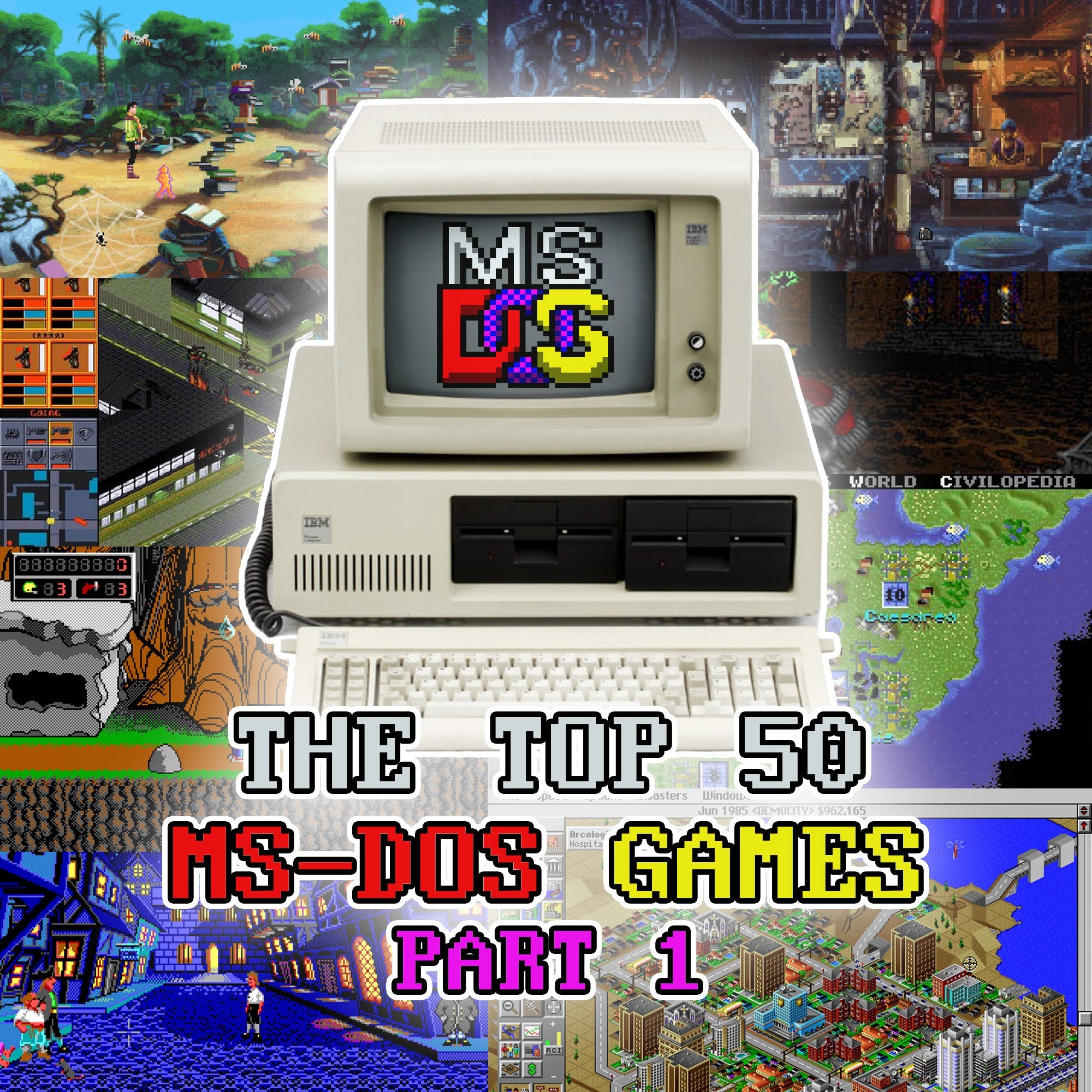 Screenshot from Doom (1993), one of the top MS-DOS retro gaming classics featured in the list.