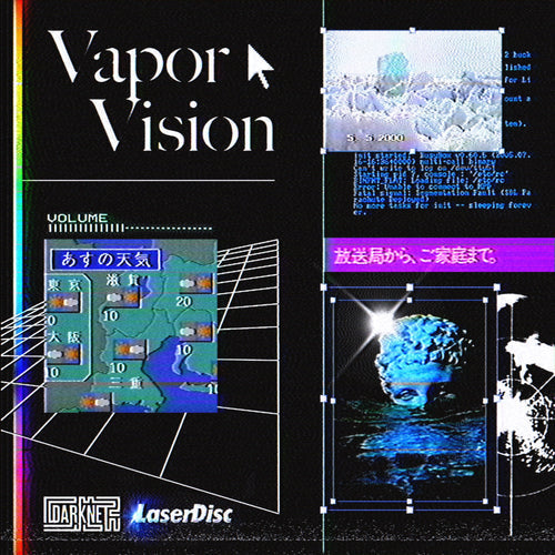 VaporVision vaporwave mix cover art with a dreamy surreal Vapor95 visual.