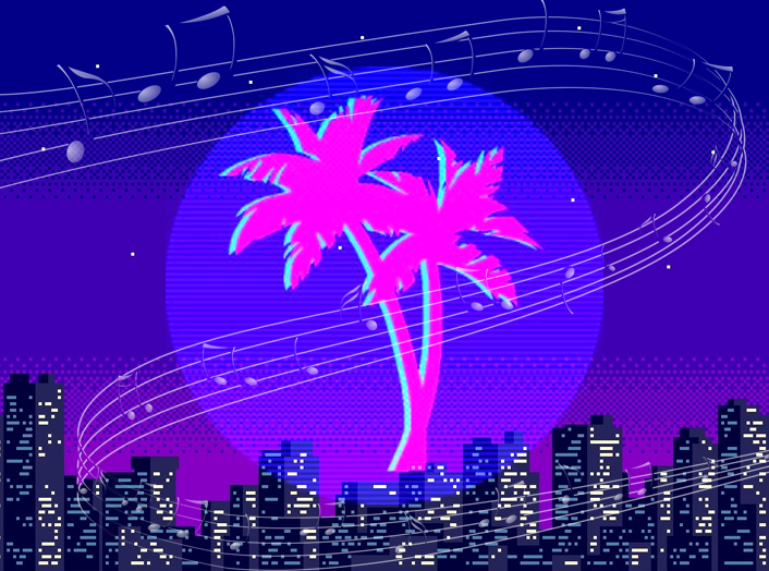 VHS Dreams Lost World album cover featured in the February vaporwave playlist