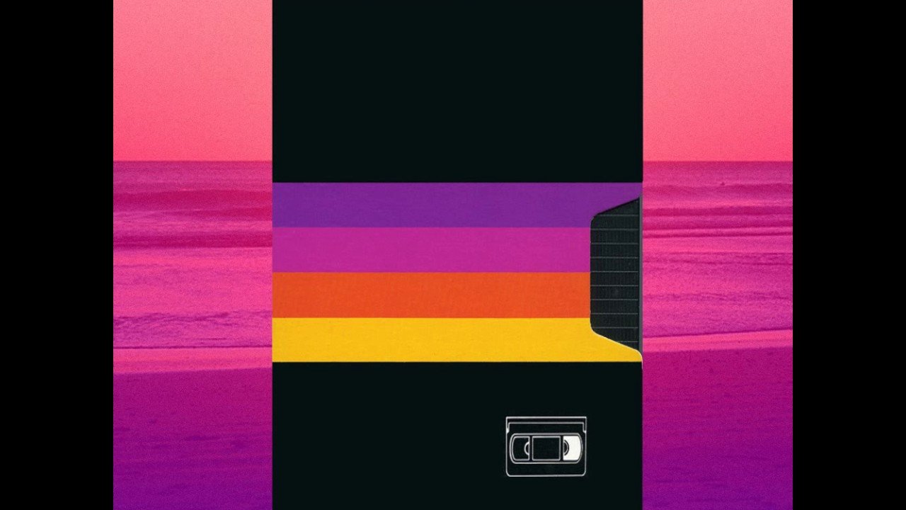 Vaporwave music production artwork illustrating sampling versus original instrumentals