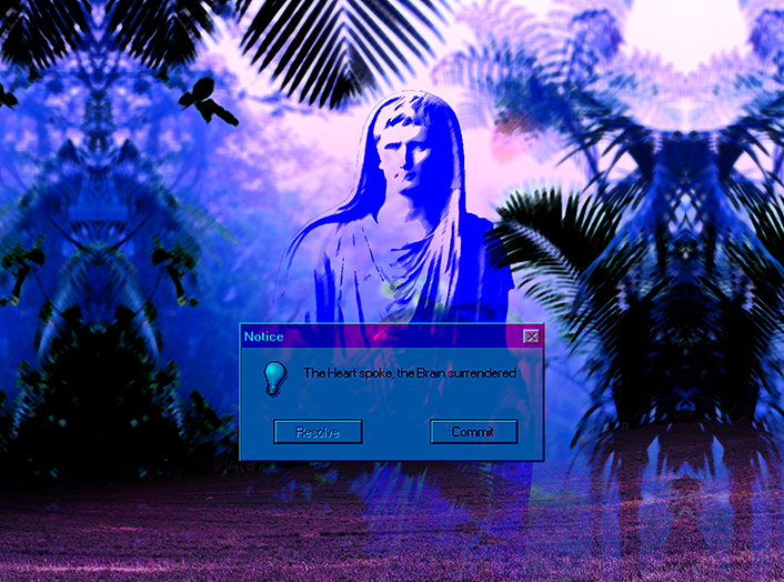 Featured sardonic vaporwave artwork by Vapor95 designer Shaggonomics