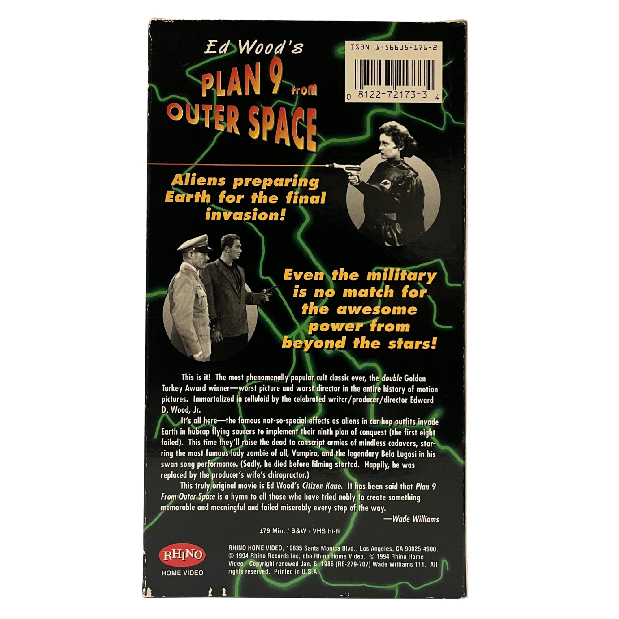 Plan 9 From Outer Space VHS Tape