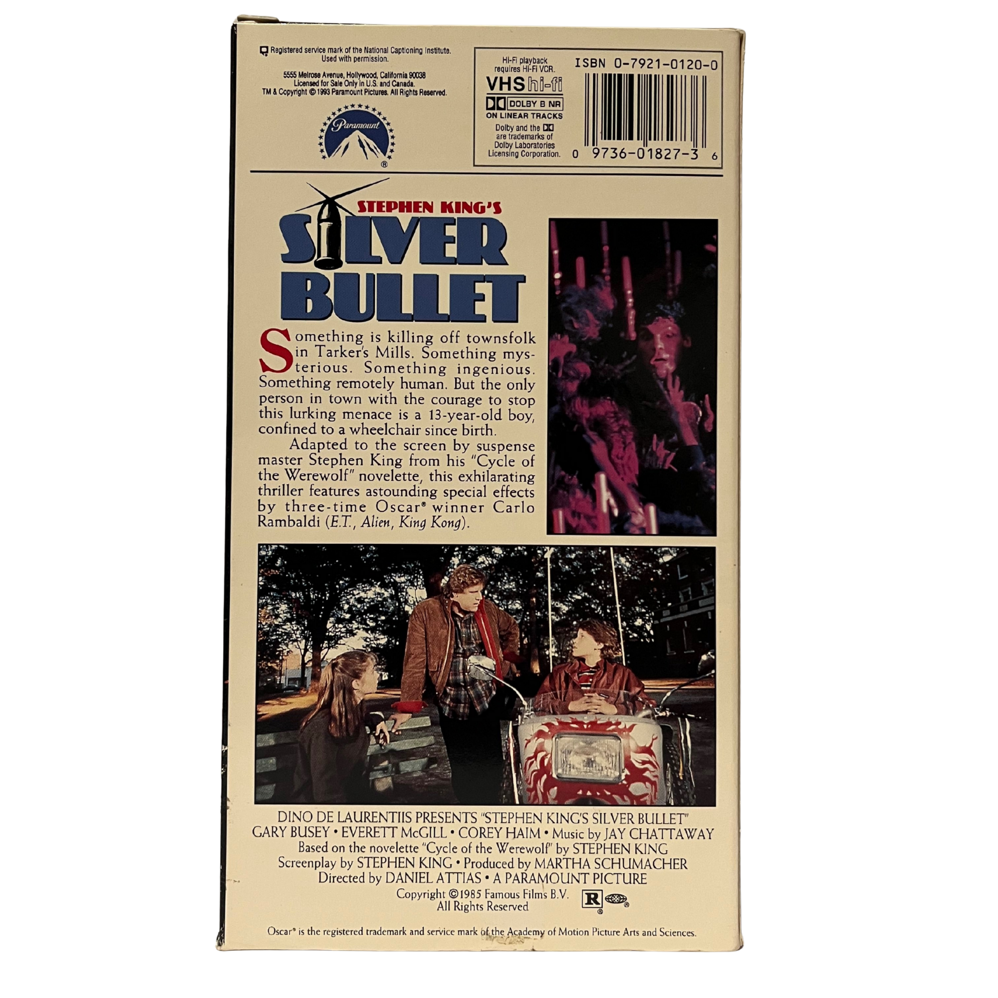 Silver Bullet VHS Tape