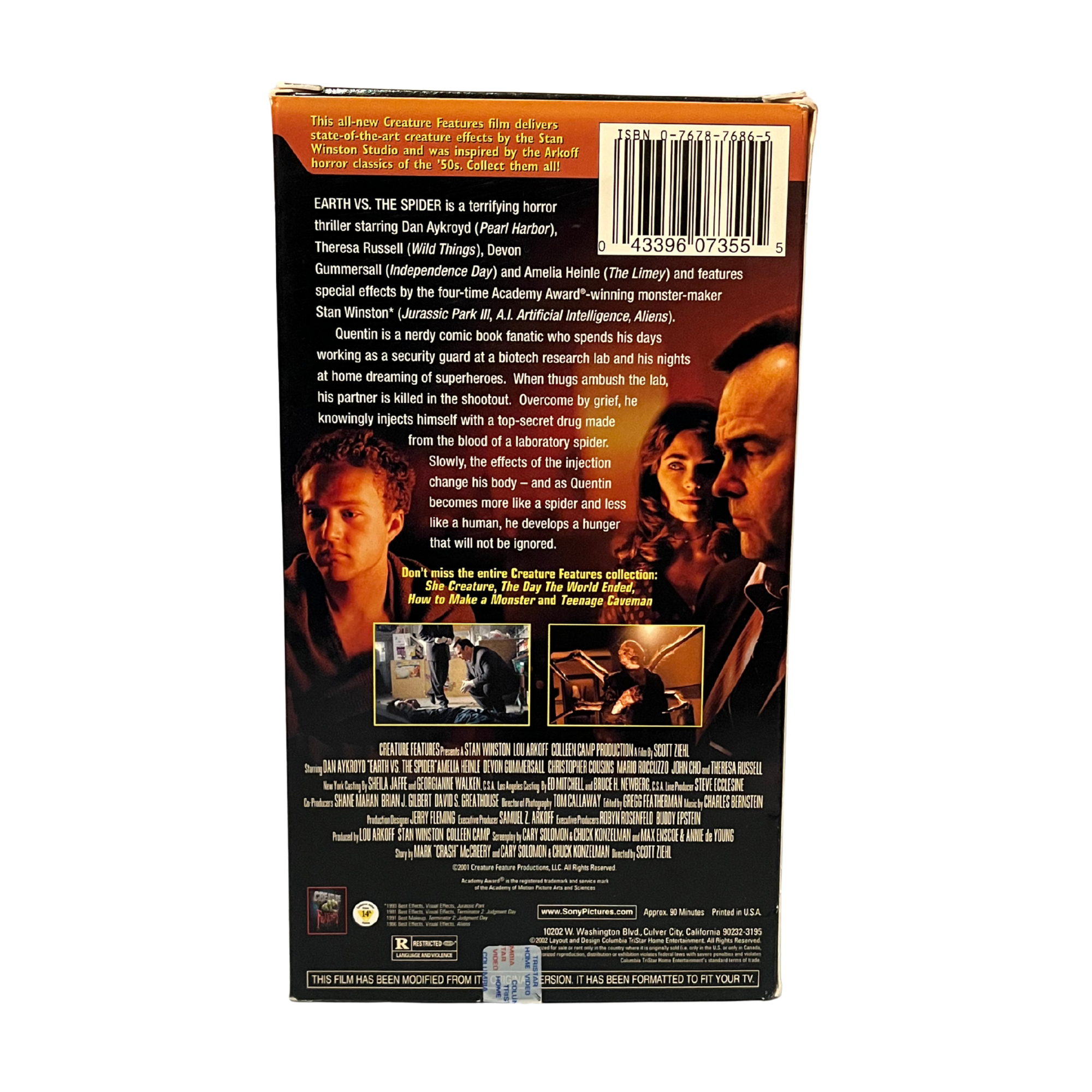 Earth Vs The Spider VHS Tape