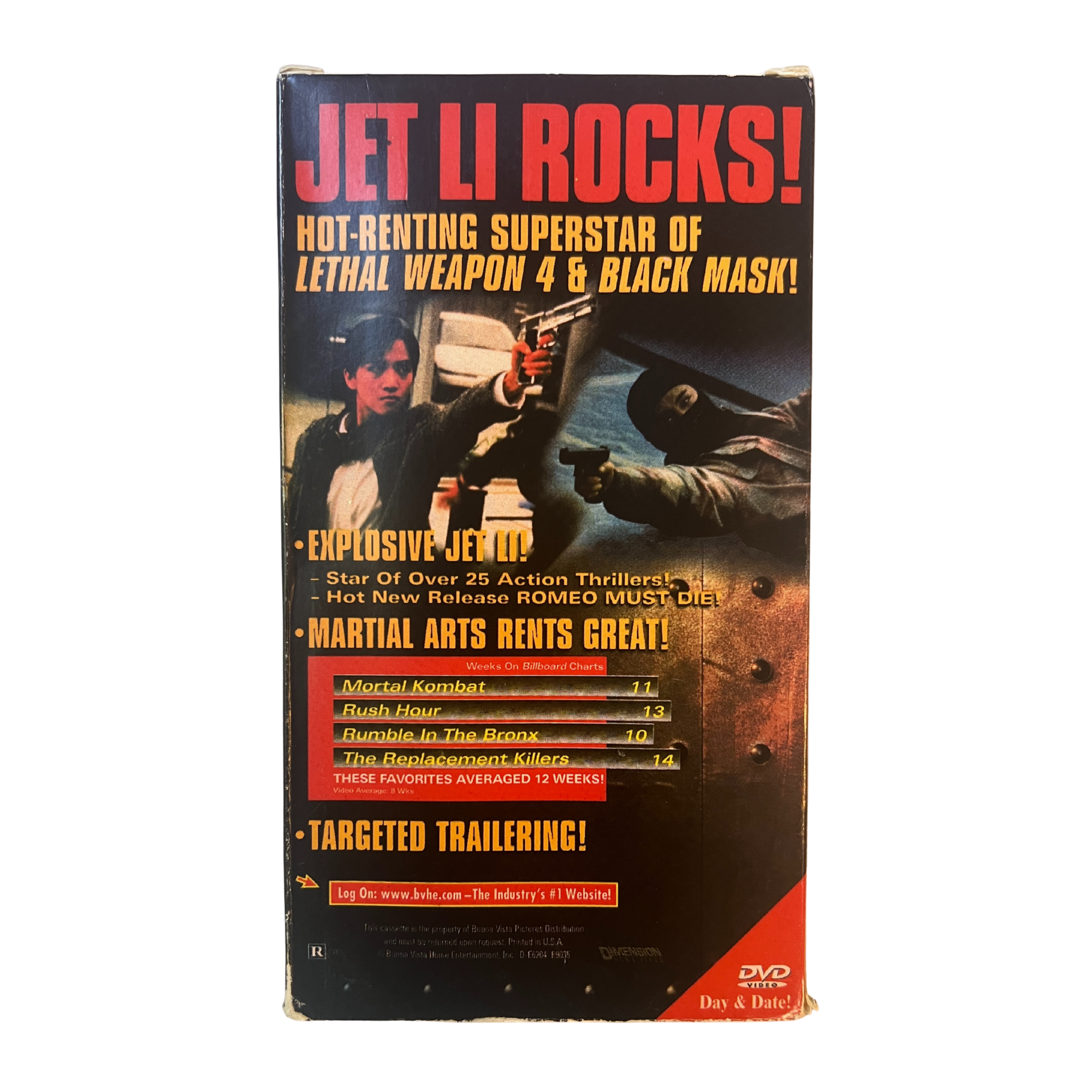 Jet Li's The Enforcer (Demo) VHS Tape