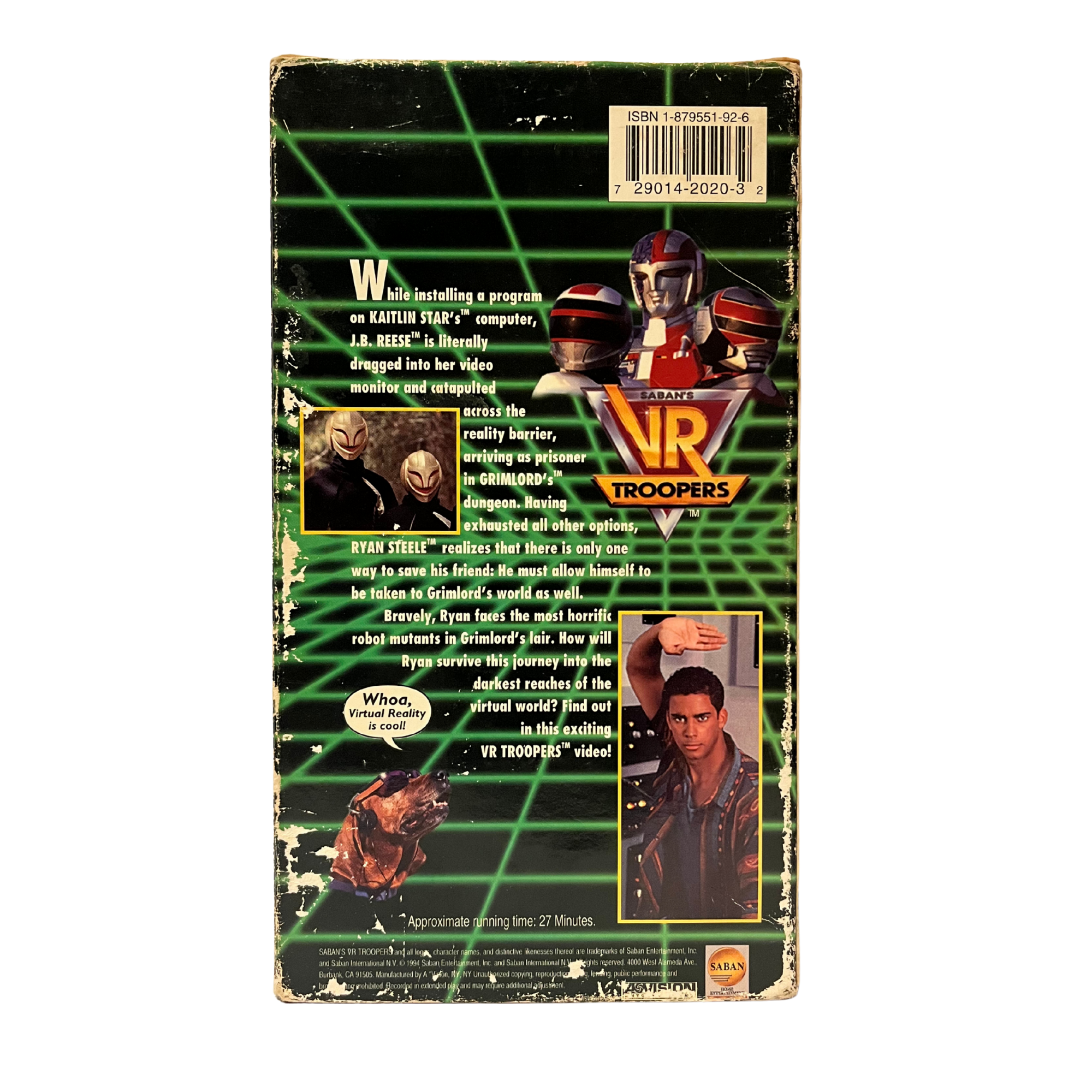 VR Troopers Computer Captive VHS Tape