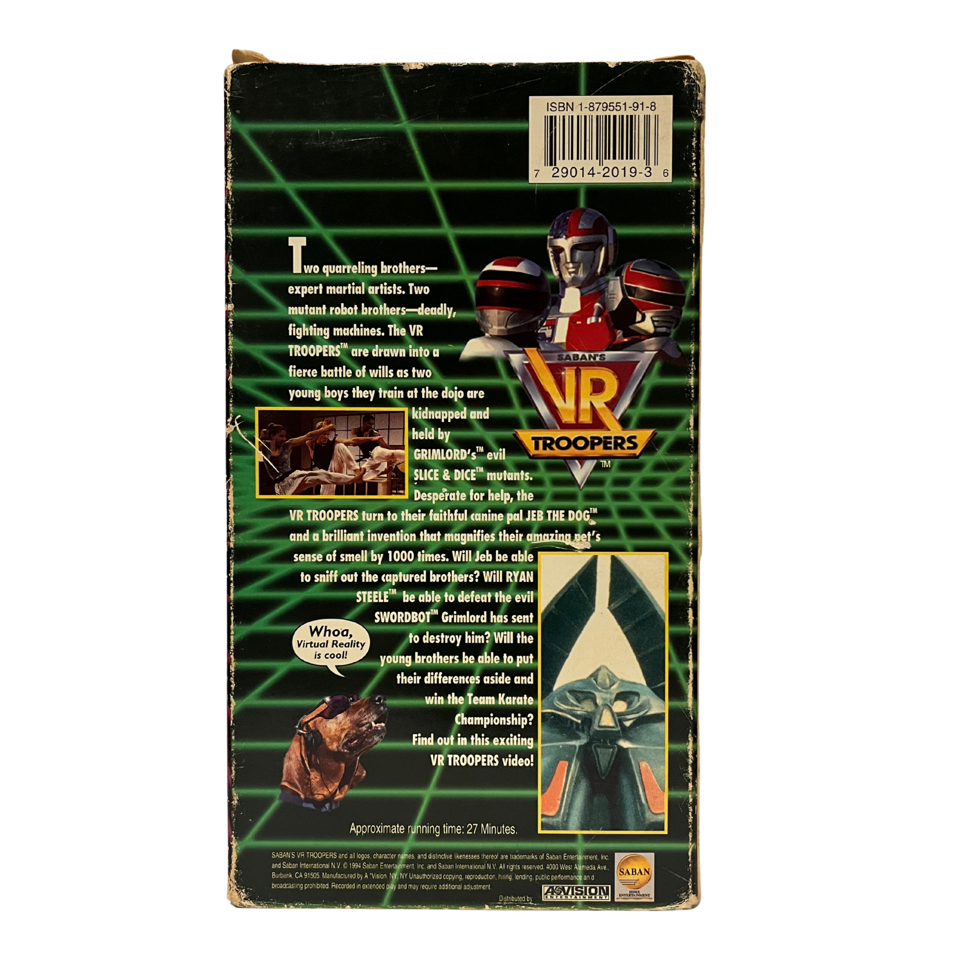VR Troopers Oh Brother VHS Tape