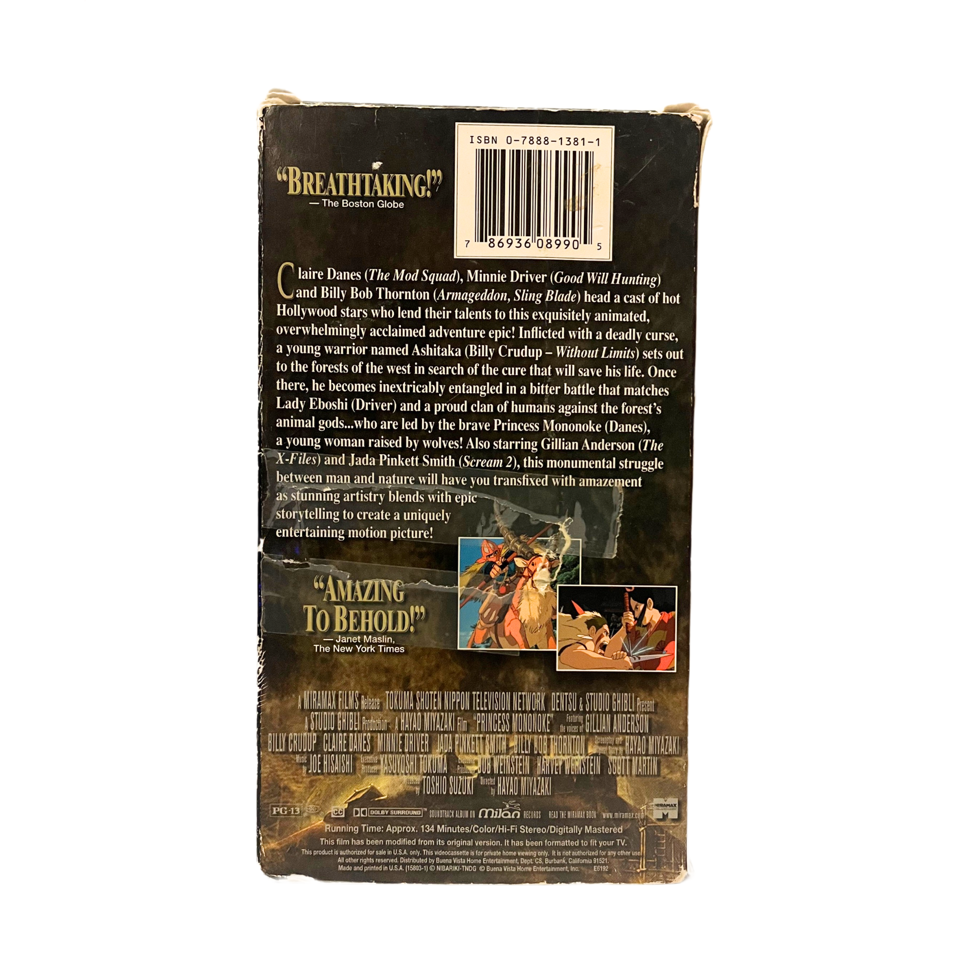 Princess Mononoke VHS Tape