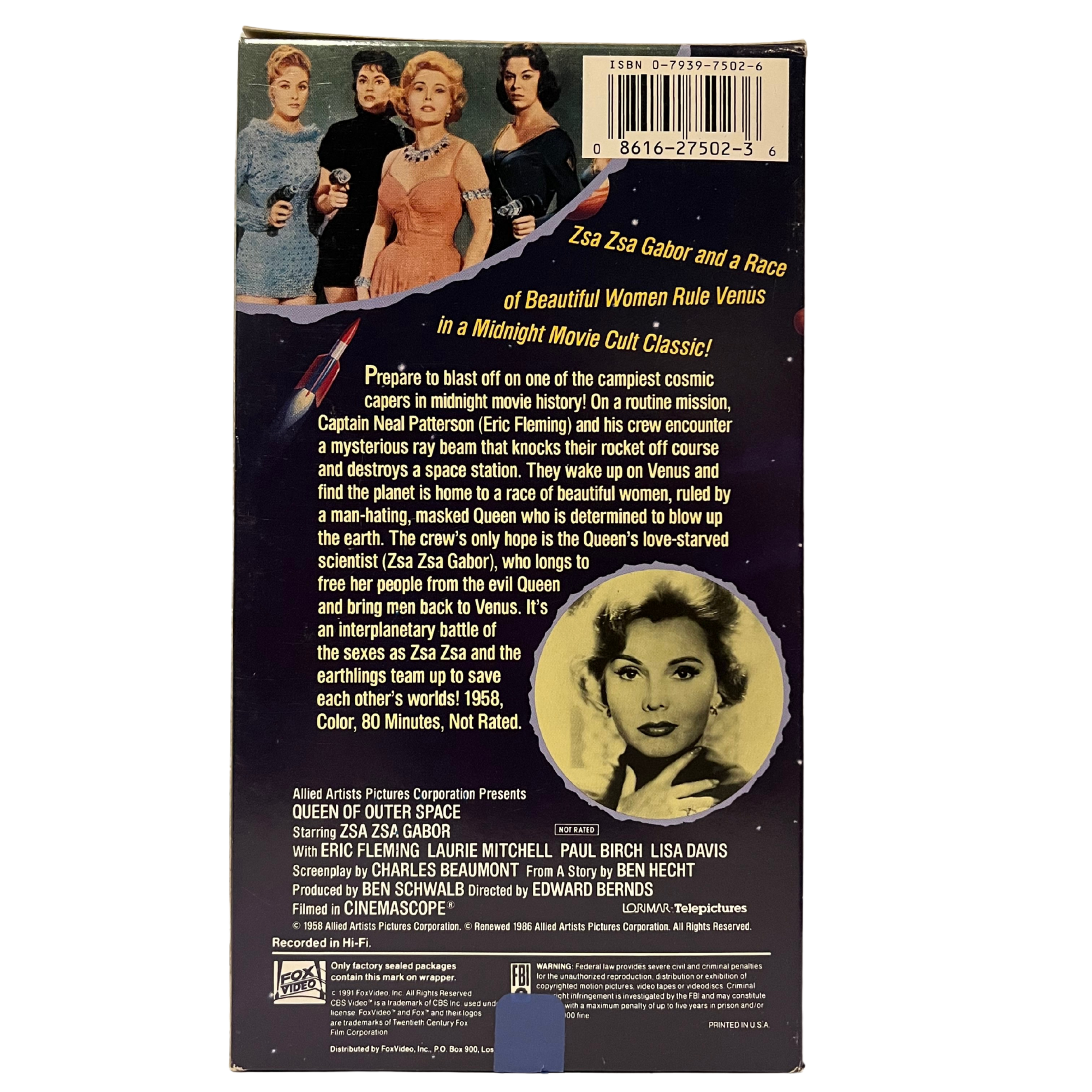 Queen of Outer Space VHS Tape