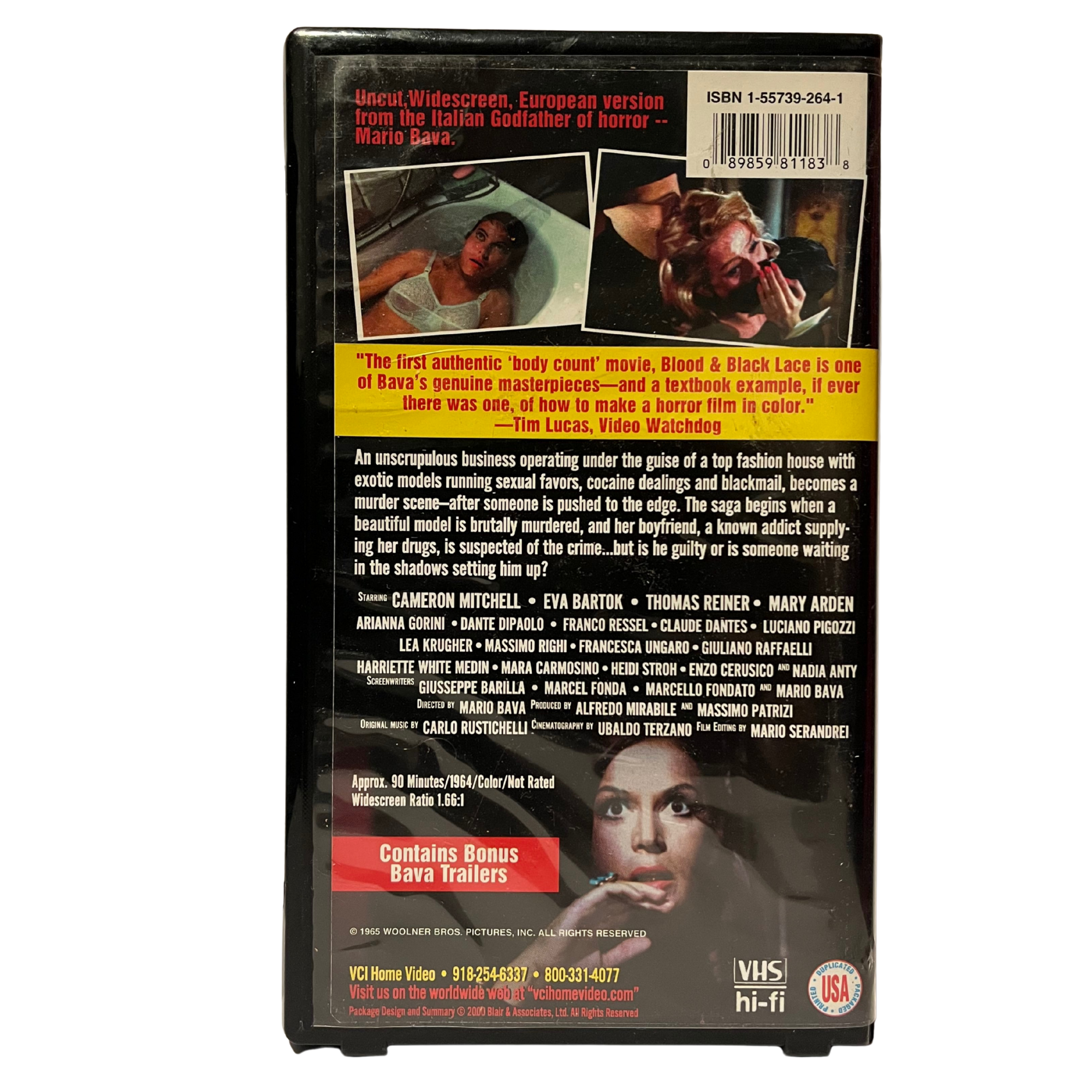 Blood And Black Lace VHS Tape