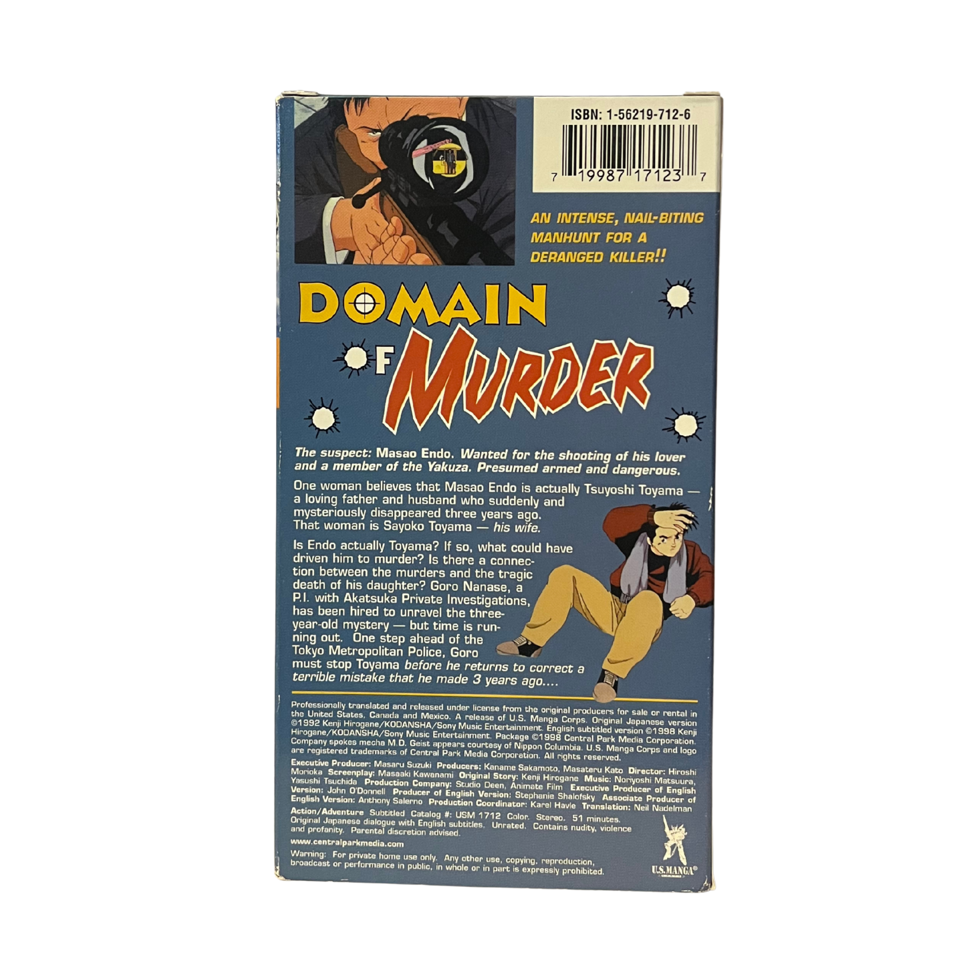 Domain of Murder VHS Tape