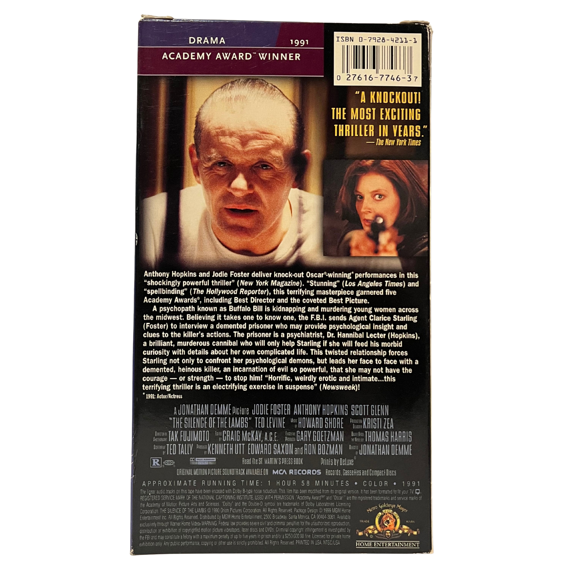 Silence of the Lambs VHS Tape