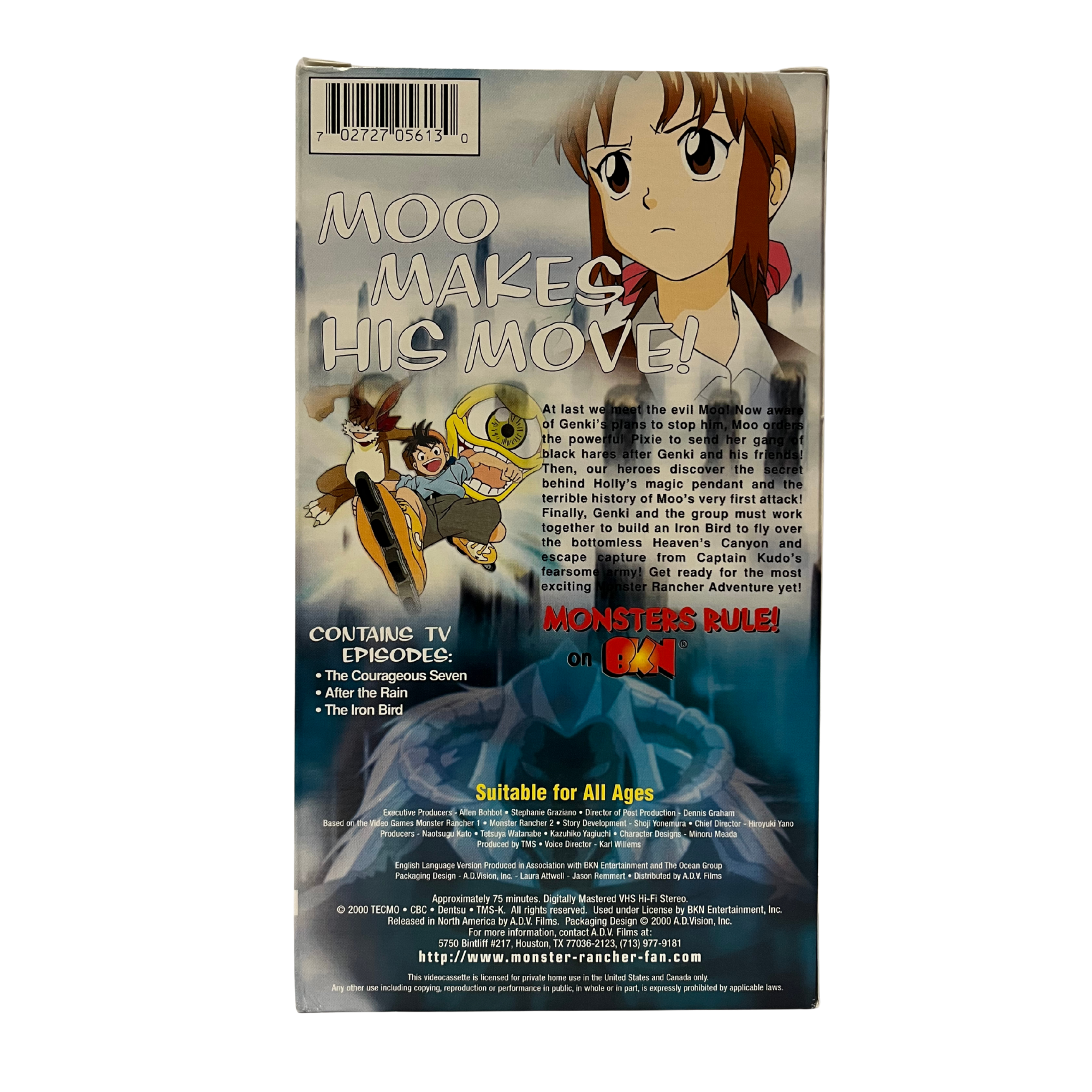Monster Rancher: Fast Friends & Fiendish Foes VHS Tape