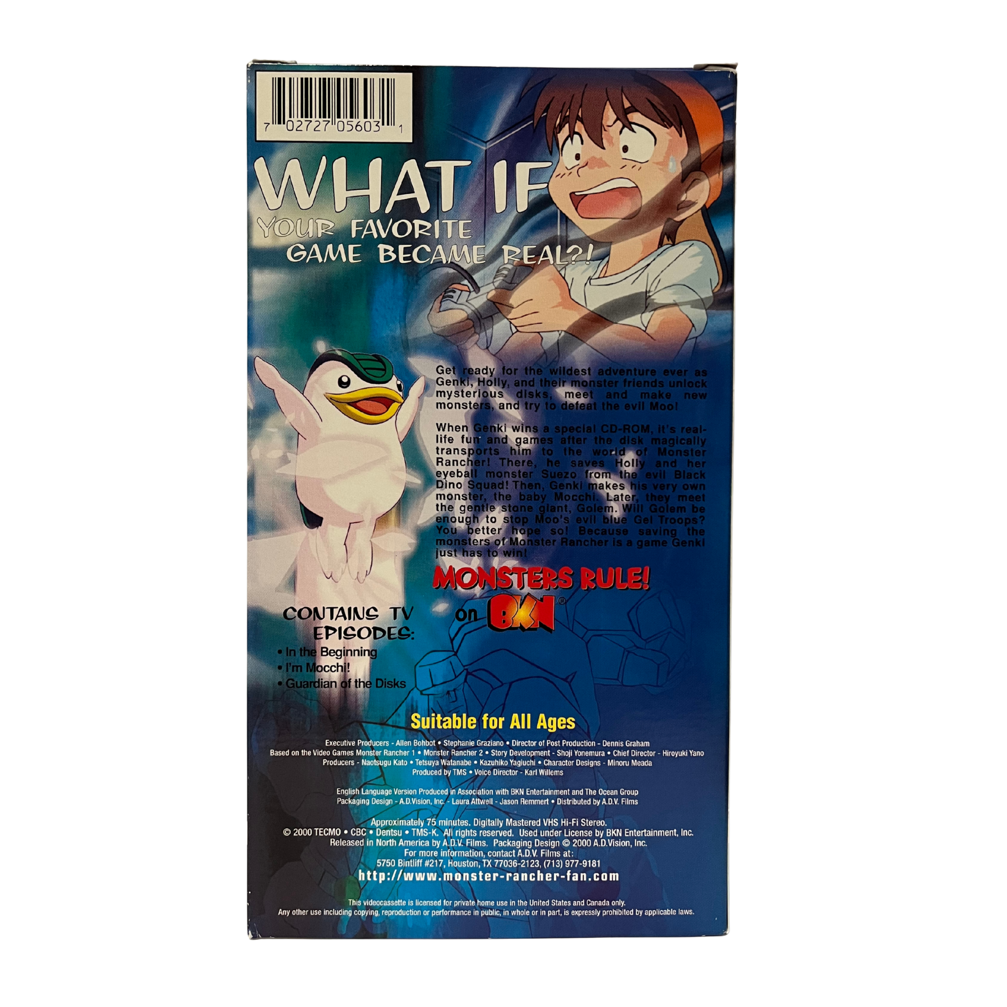 Monster Rancher: Let The Games Begin VHS Tape