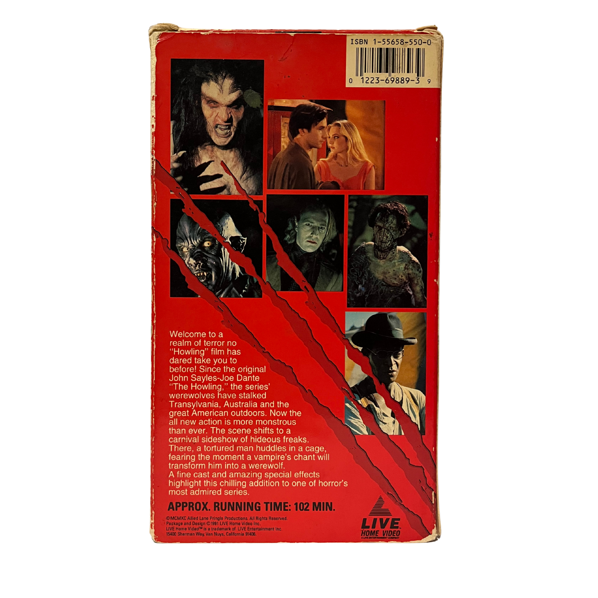Howling VI: The Freaks VHS Tape