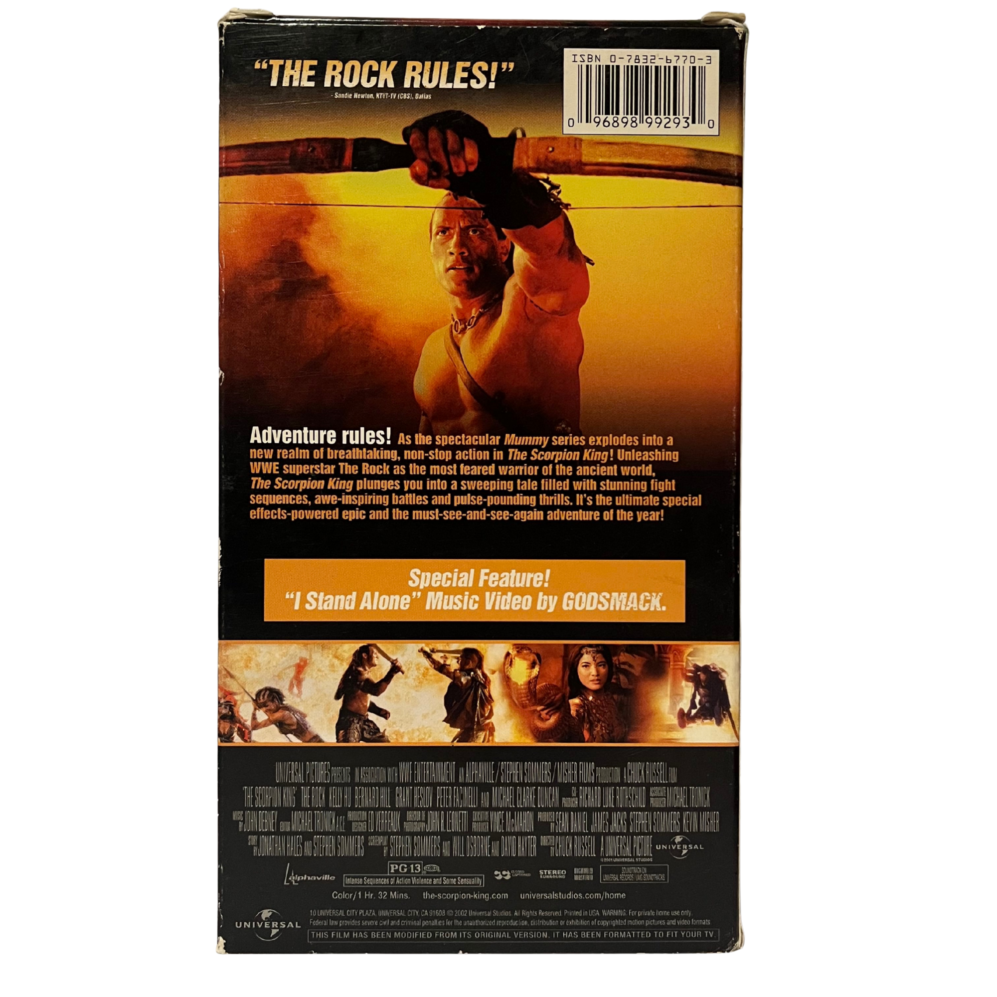 The Scorpion King VHS Tape