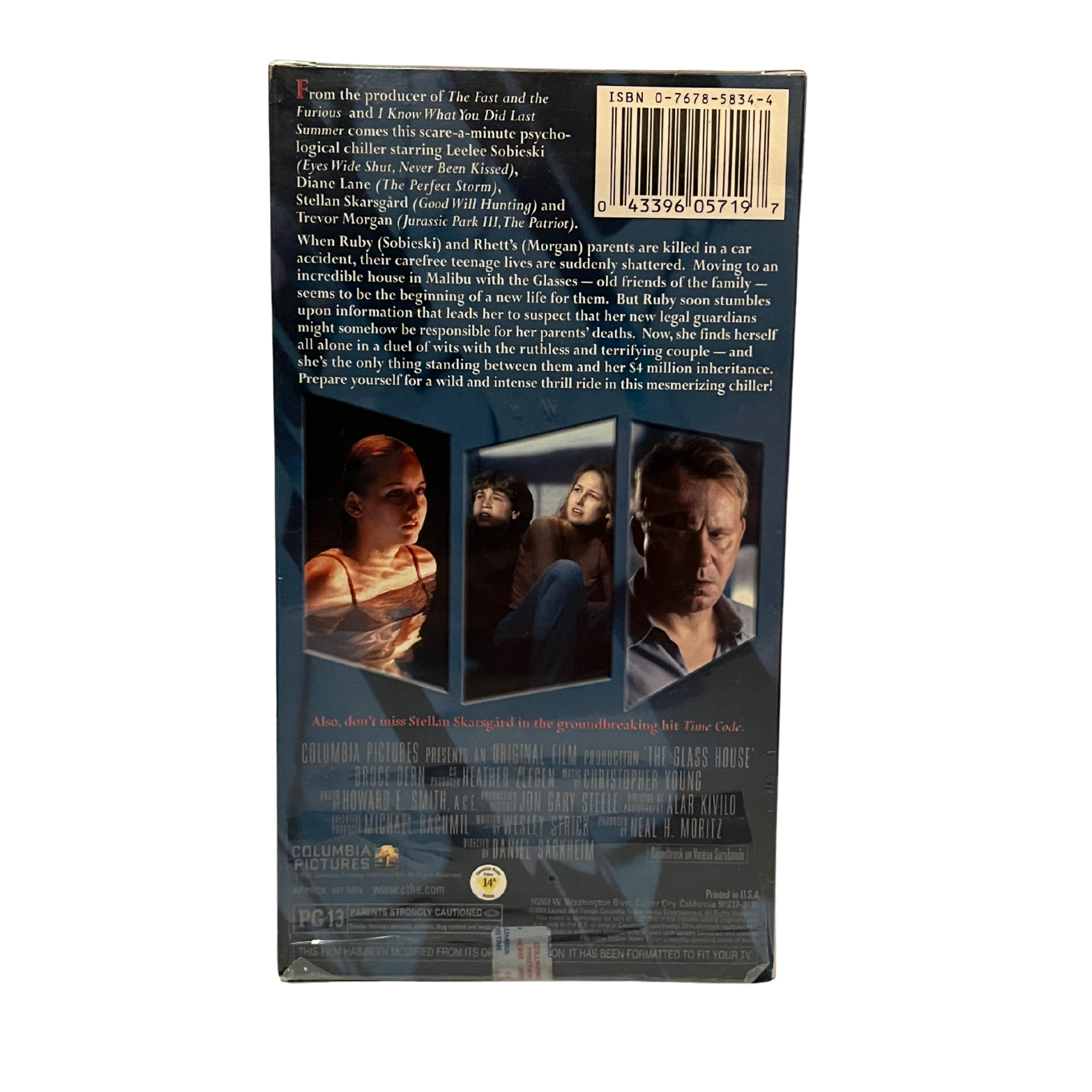 The Glass House VHS Tape