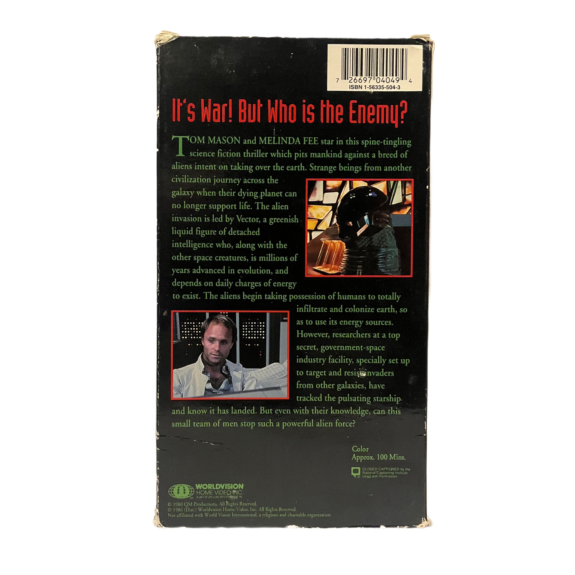 Aliens Are Coming VHS Tape