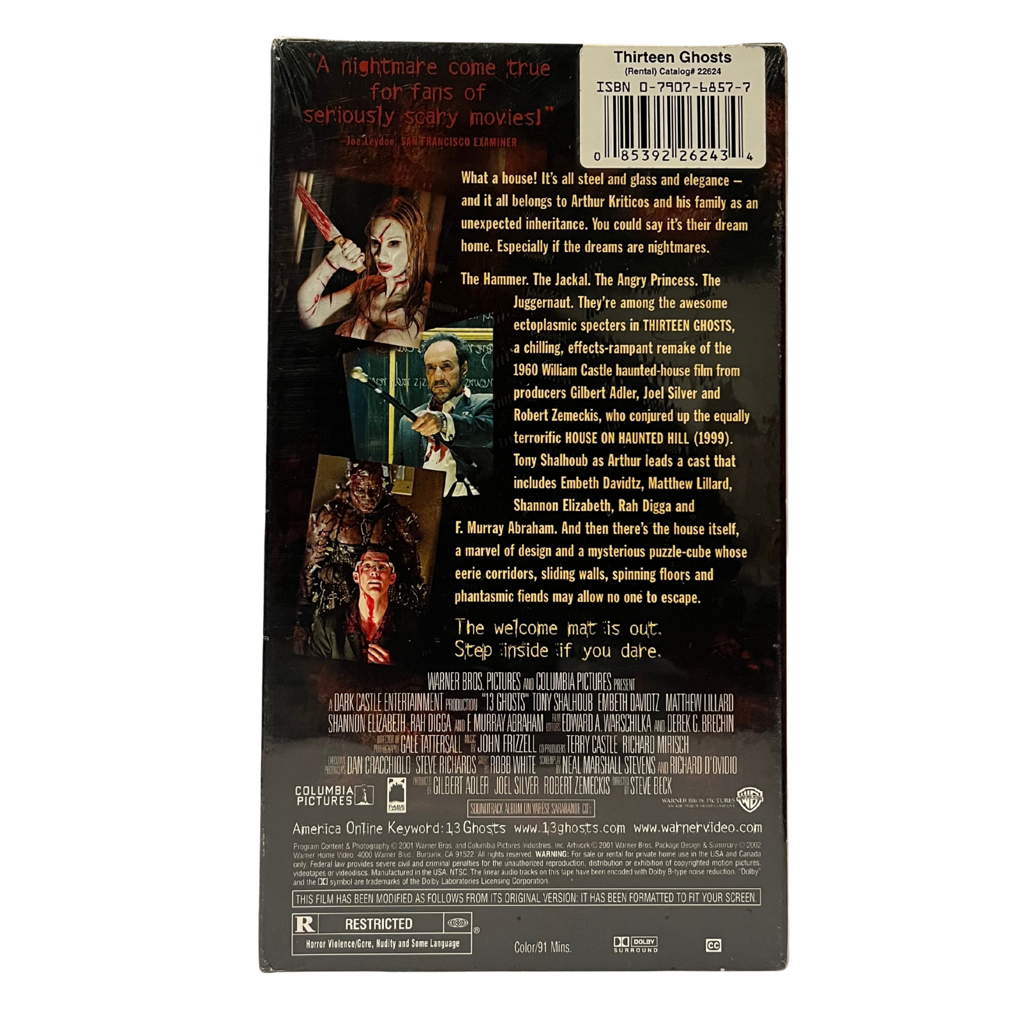 Thirteen Ghosts VHS Tape