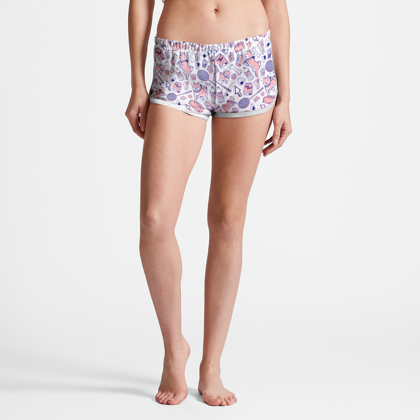 Shiba Picnic Retro Shorts