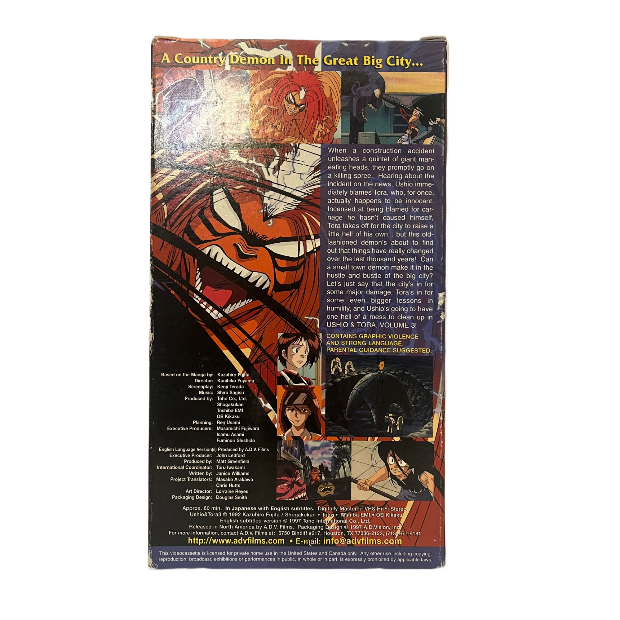 Ushio & Tora Vol. 3 VHS Tape