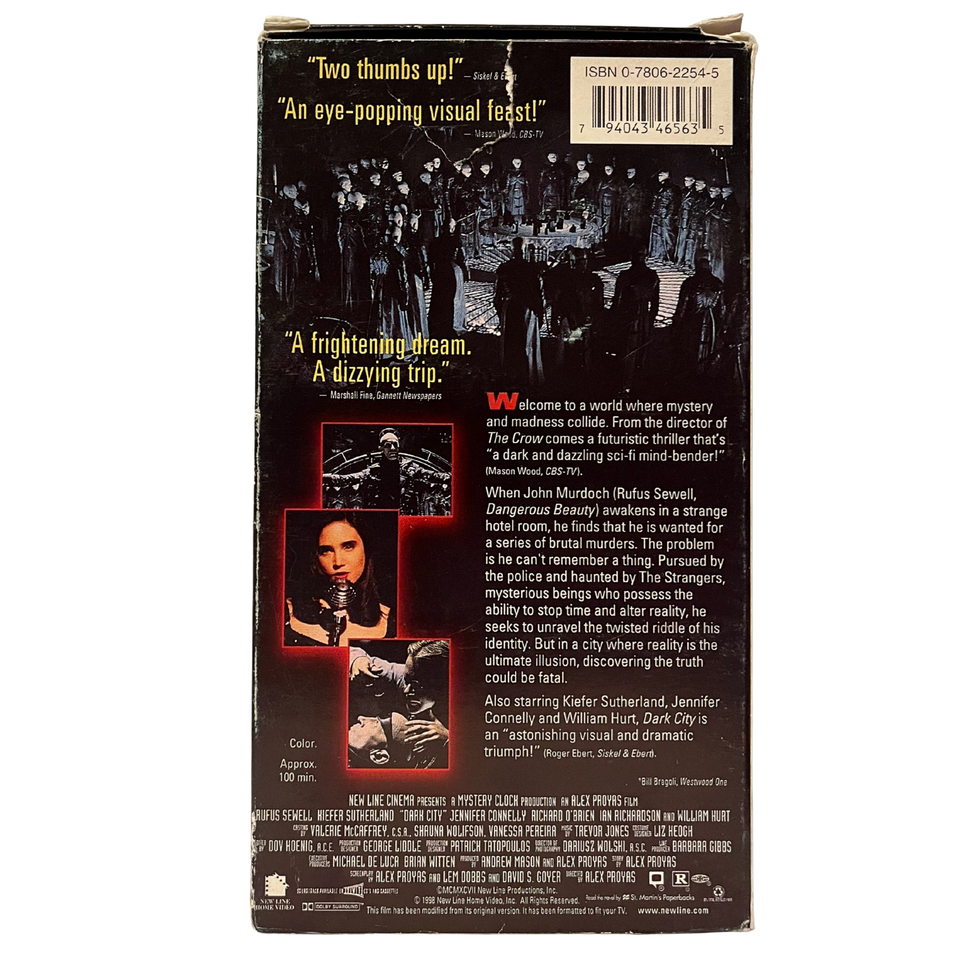 Dark City VHS Tape
