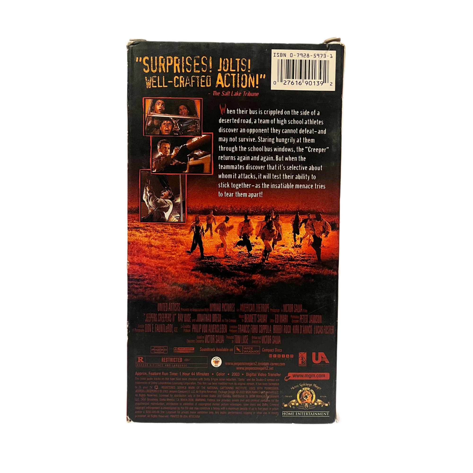 Jeepers Creepers 2 VHS Tape