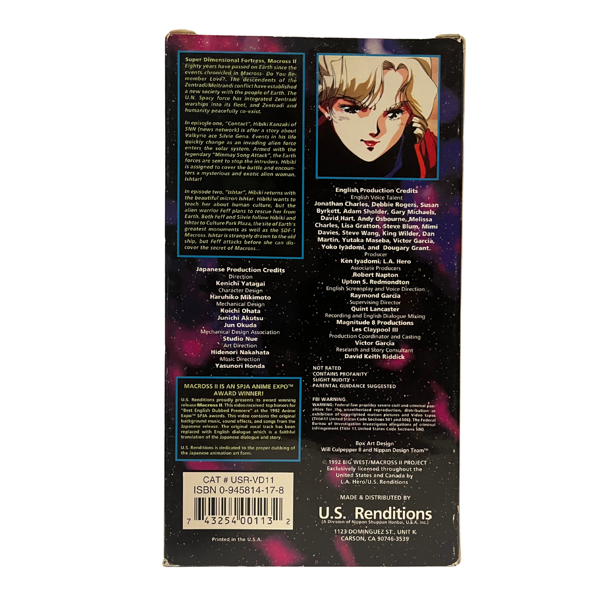 Macross II 1 VHS Tape