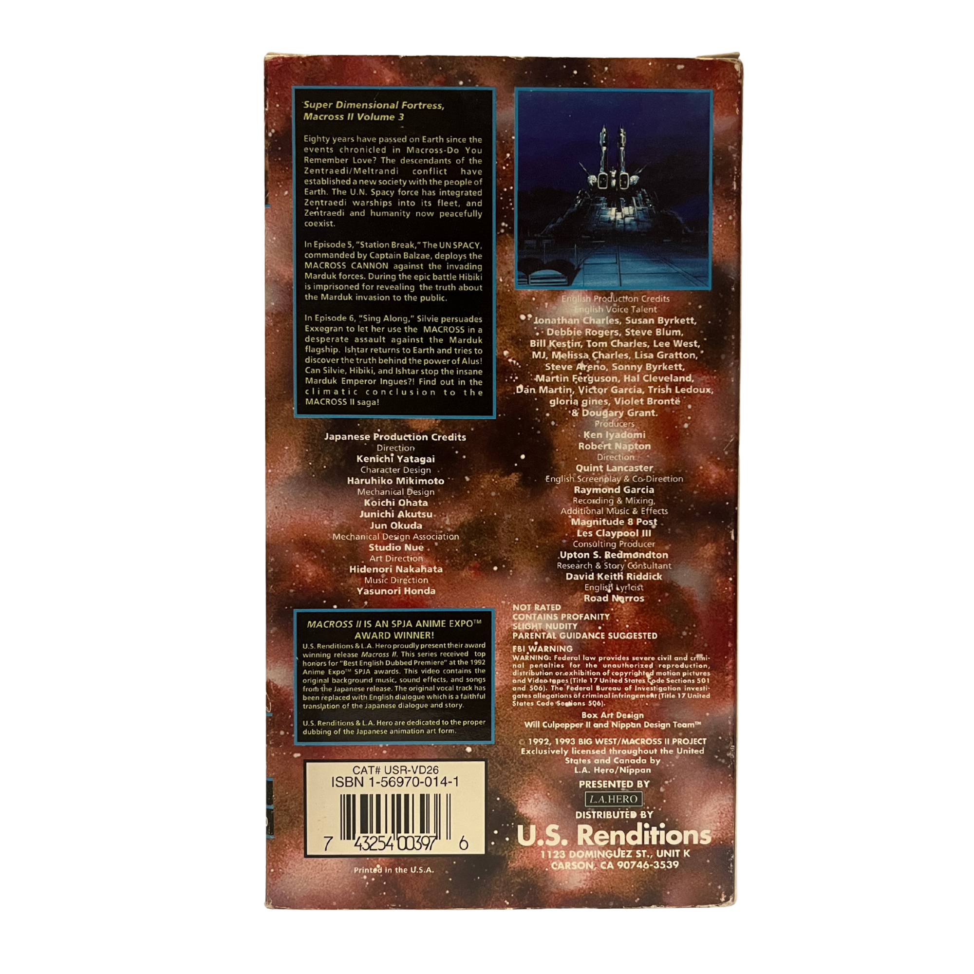 Macross II 3 VHS Tape