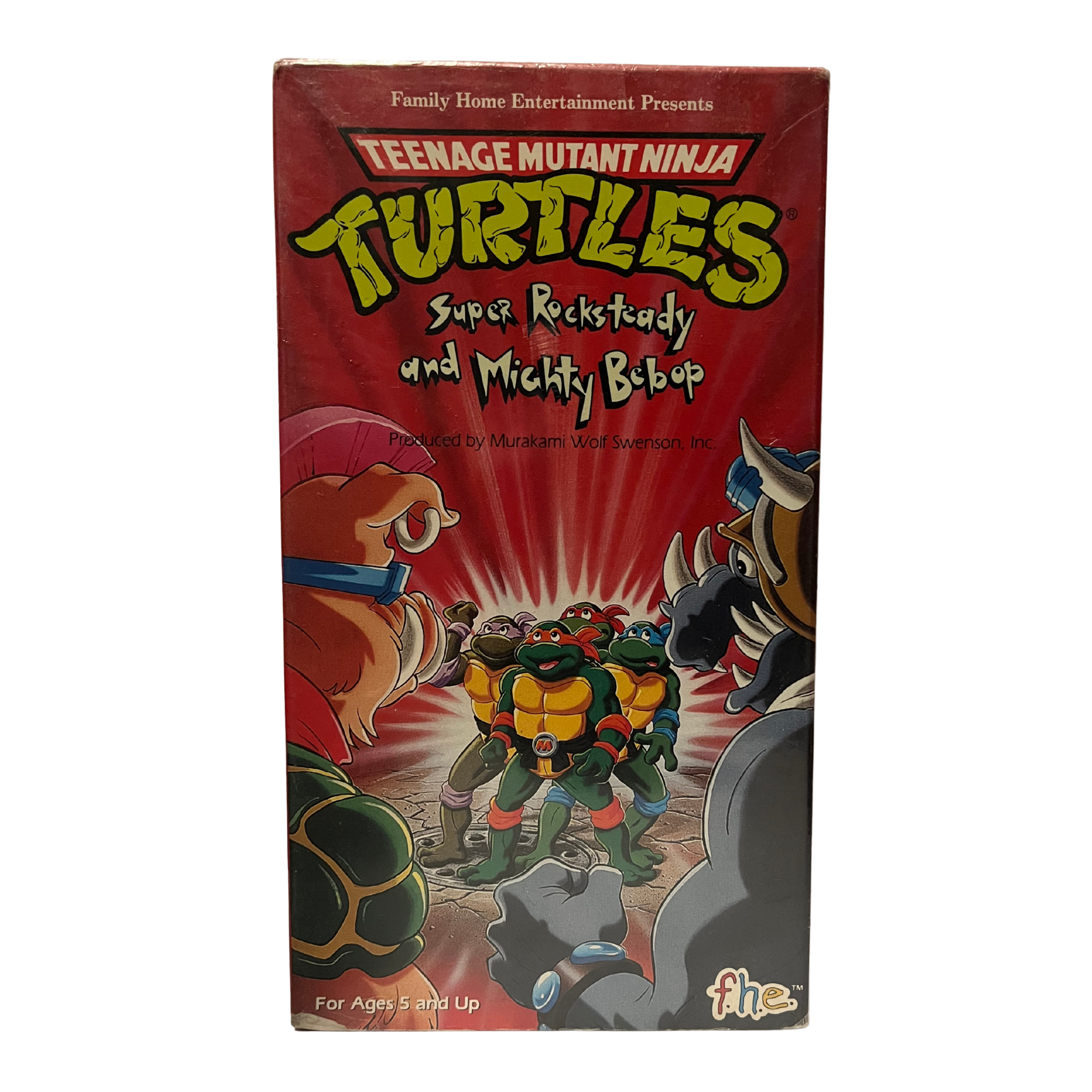 Teenage Mutant Ninja Turtles: Super Rocksteady And Mighty Bebop VHS Tape