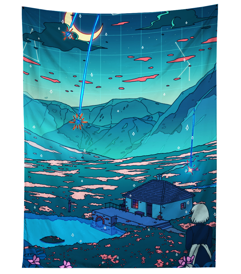 Crystal Shower Tapestry