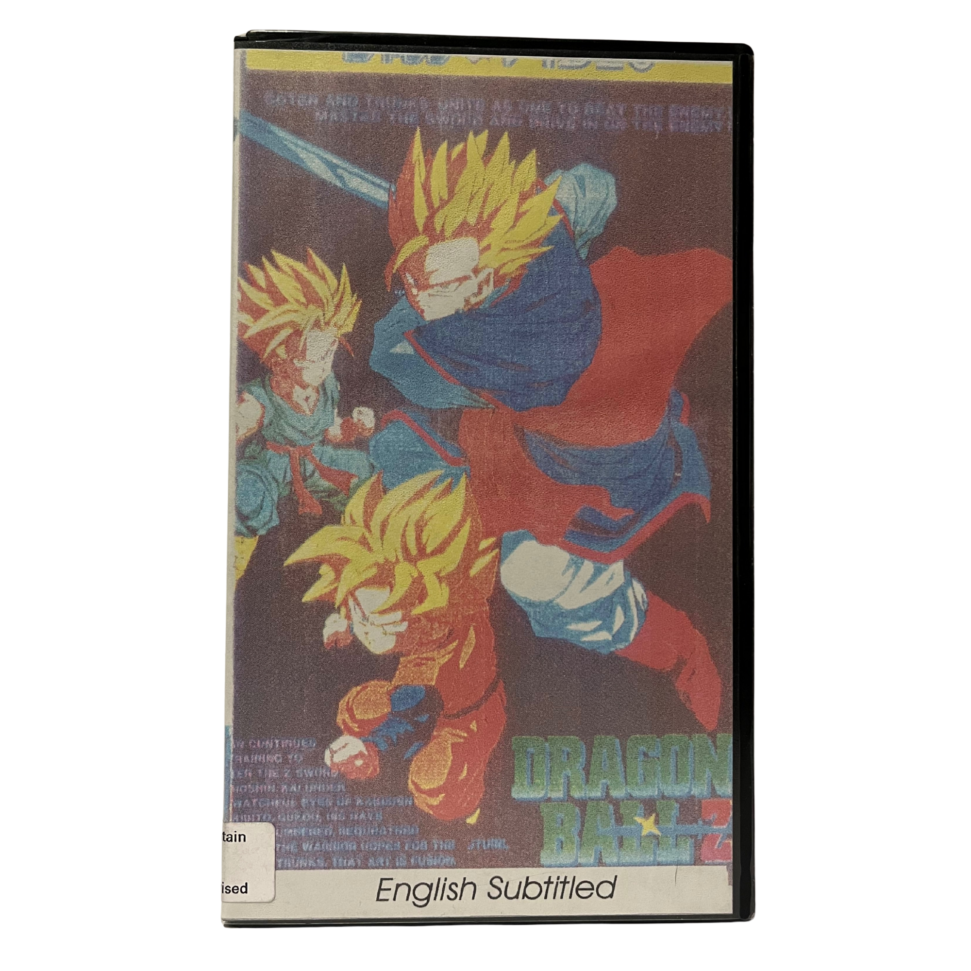 Dragon Ball Z Gotenks Fan Sub VHS Tape